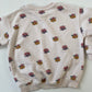 2-3Y Zara cream floral sweatshirt