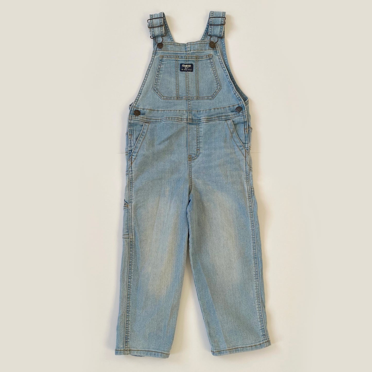 5Y Oshkosh vintage light wash denim dungarees