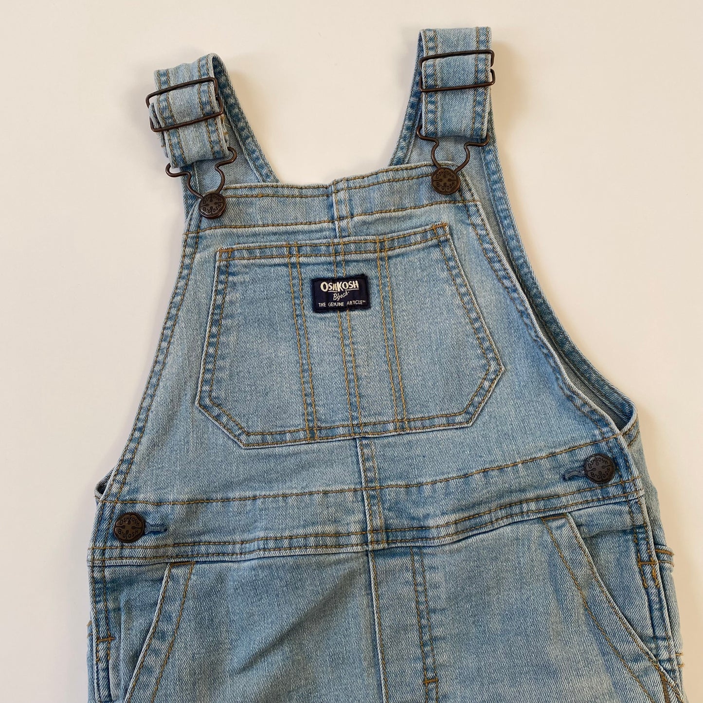 5Y Oshkosh vintage light wash denim dungarees