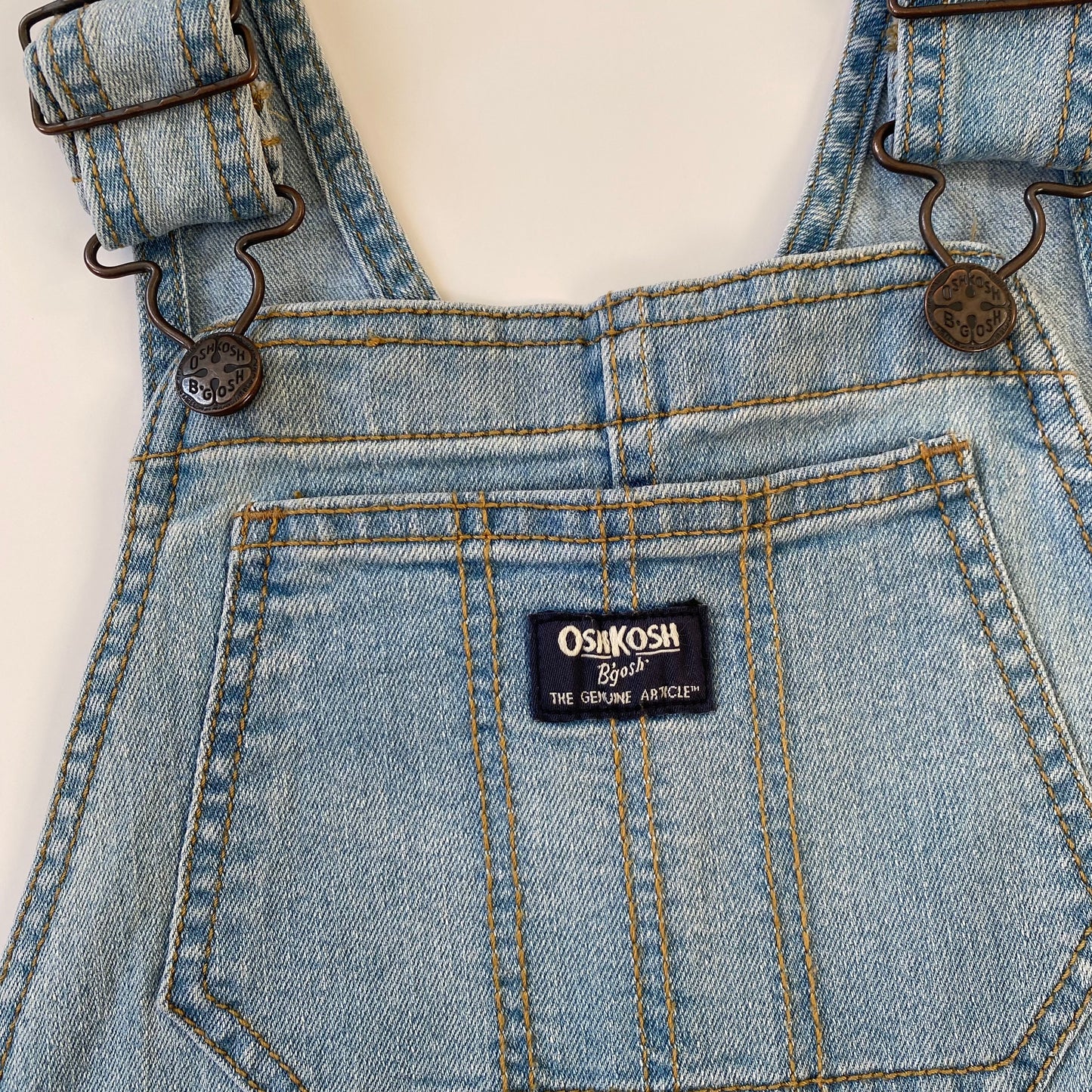 5Y Oshkosh vintage light wash denim dungarees