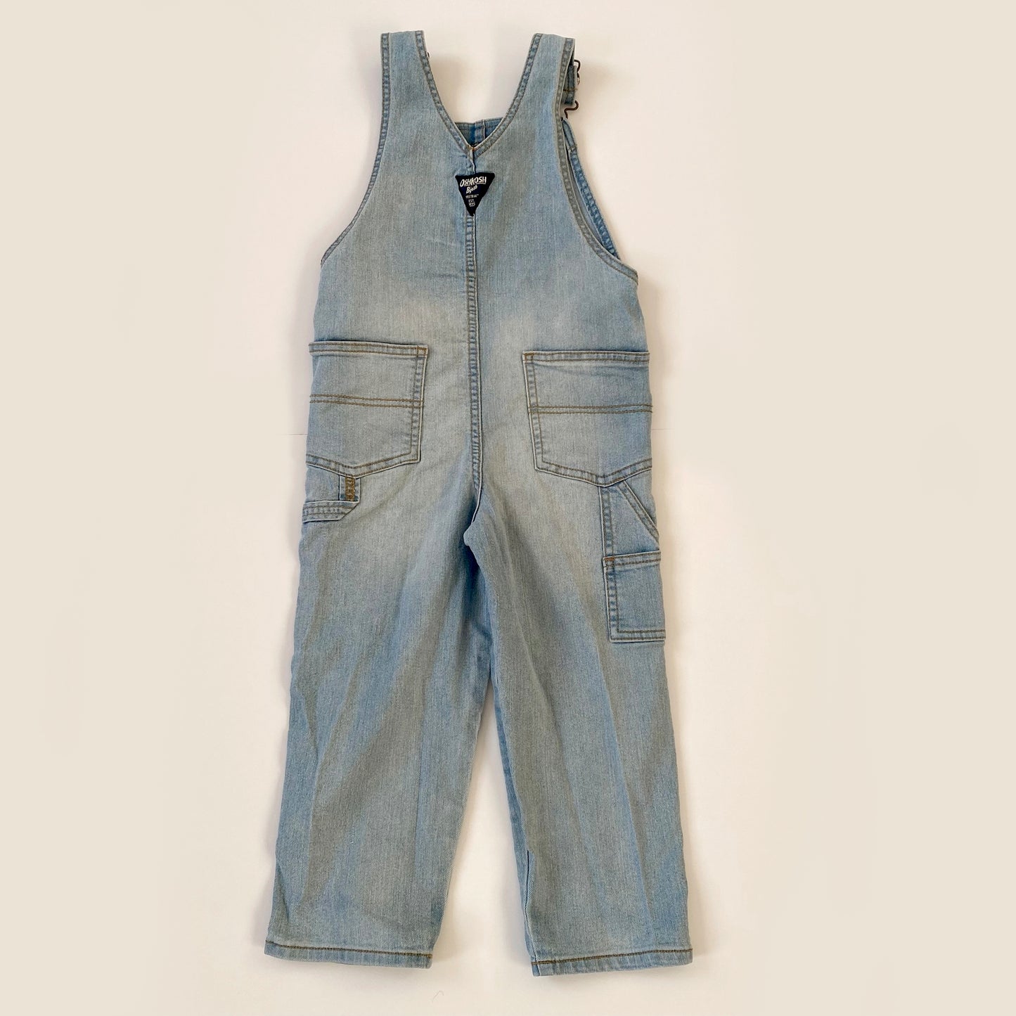 5Y Oshkosh vintage light wash denim dungarees