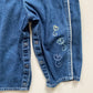 18M Oshkosh vintage embroidered butterfly denim dungarees