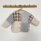 18-24M Zara patchwork gingham floral lined quilted jacket