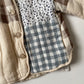 18-24M Zara patchwork gingham floral lined quilted jacket