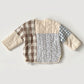 18-24M Zara patchwork gingham floral lined quilted jacket