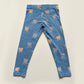 3-4Y M&S blue floral leggings