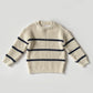 3-4Y Zara navy stripe cream jumper