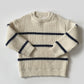 3-4Y Zara navy stripe cream jumper