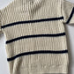 3-4Y Zara navy stripe cream jumper