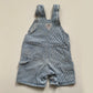 2Y Oshkosh hickory stripe short denim dungarees