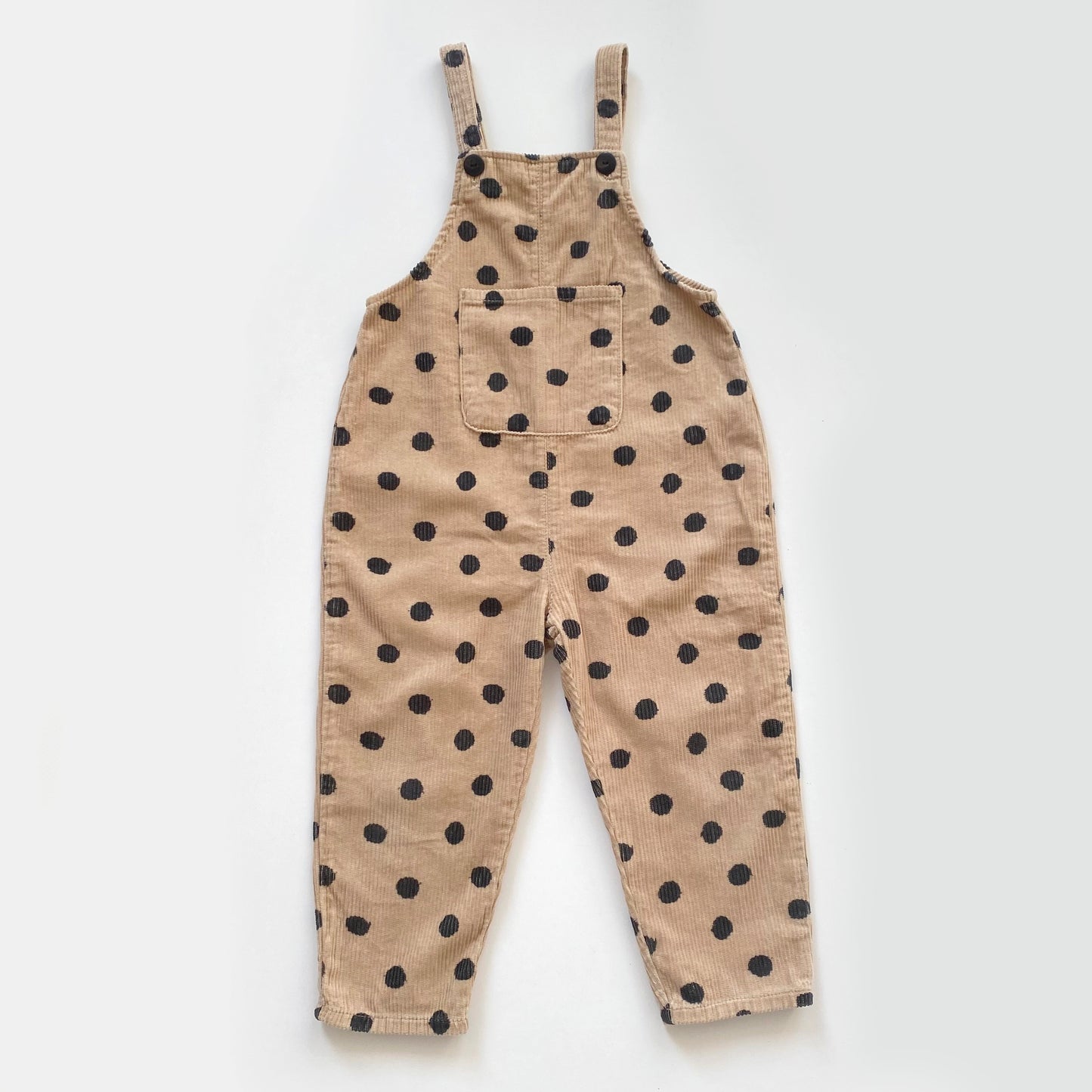 3-4Y Zara polka dot camel cord dungarees